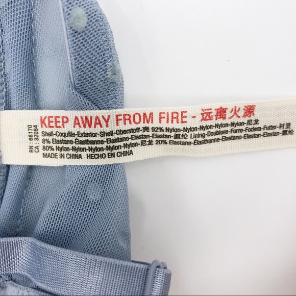 Free People Sierra Bandeau Bra Blue Rain - Picture 12 of 12